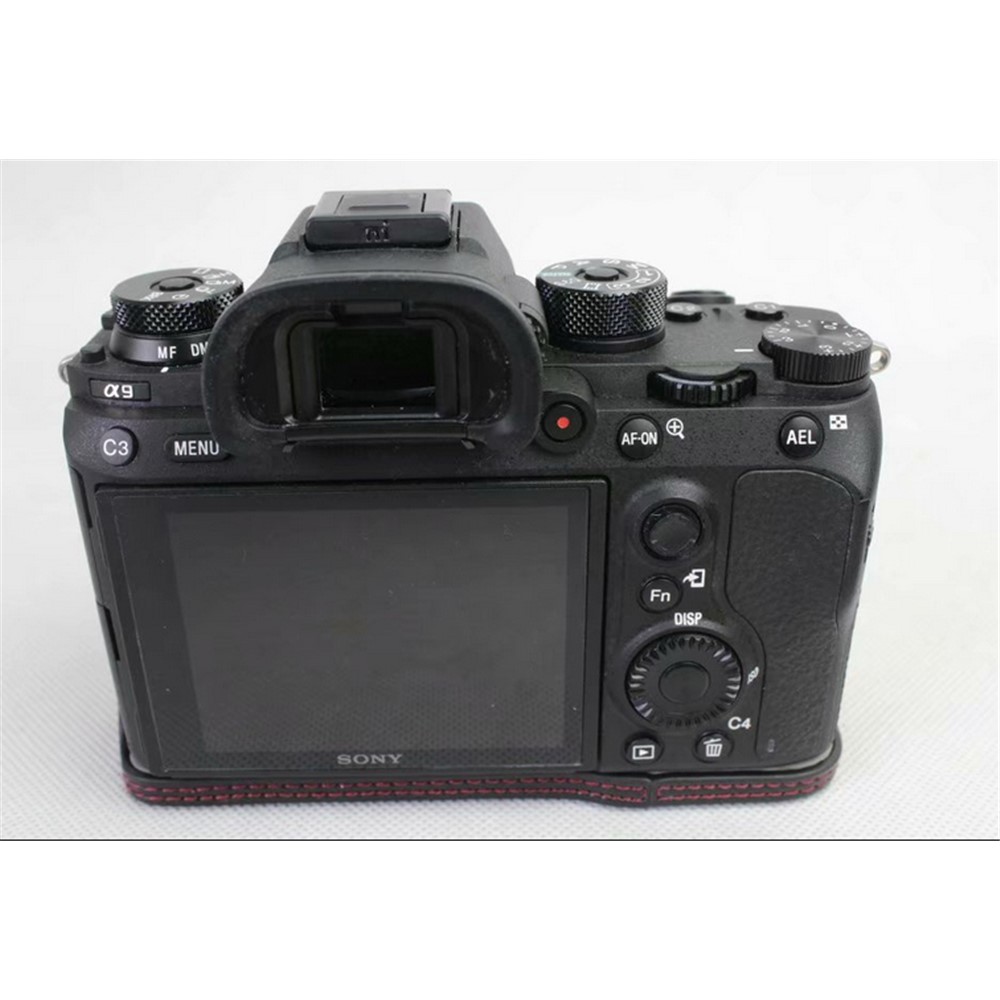 Half Camera PU Leather Protective Case for Sony ILCE-9 / A9 / A7RM3 A7RIII - Black-7