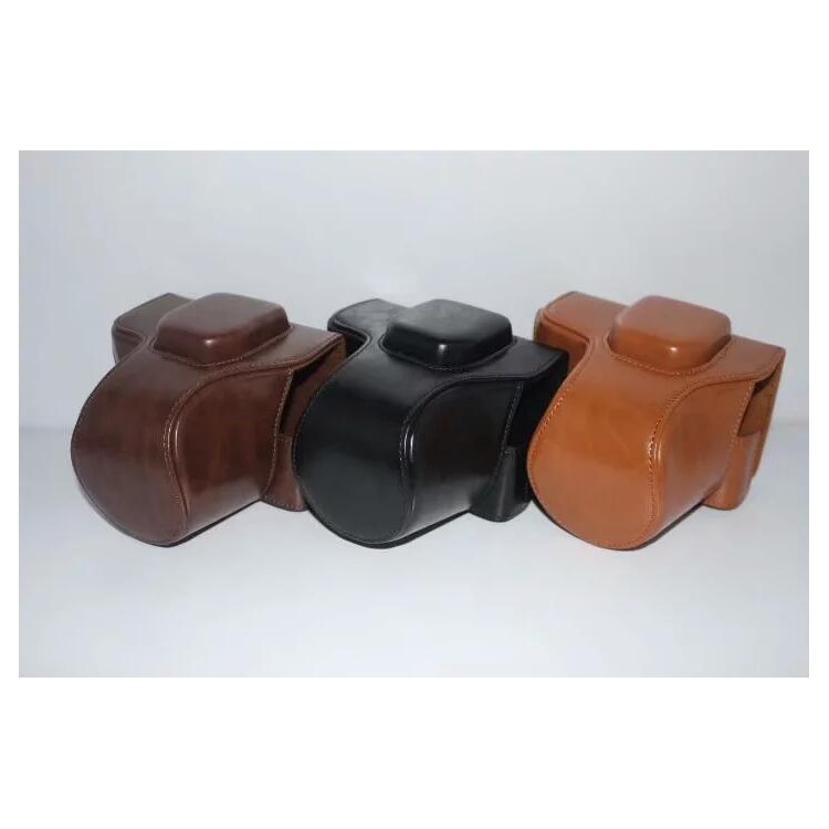 PU Leather Camera Protective Case Bag for Fujifilm X-T100 - Black-19