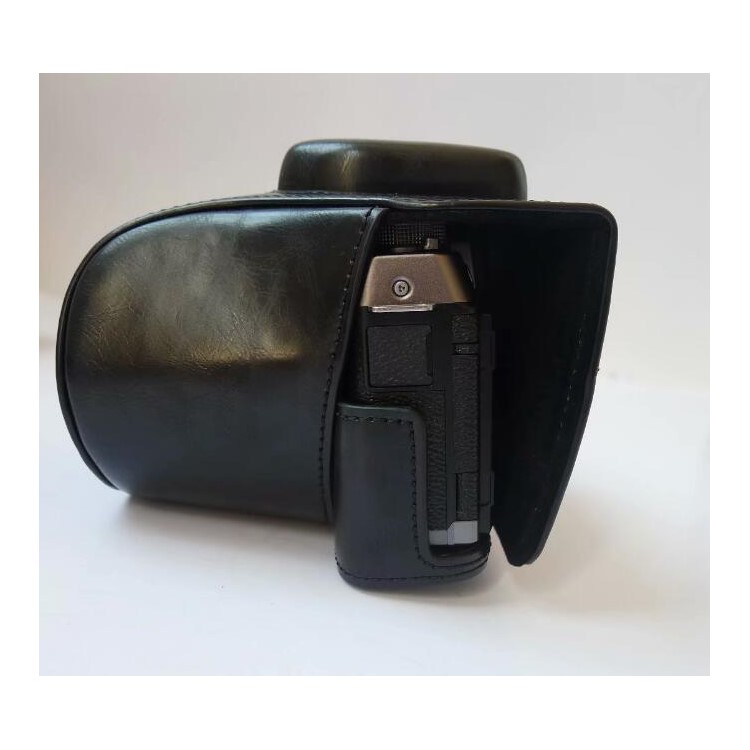 PU Leather Camera Protective Case Bag for Fujifilm X-T100 - Black-5