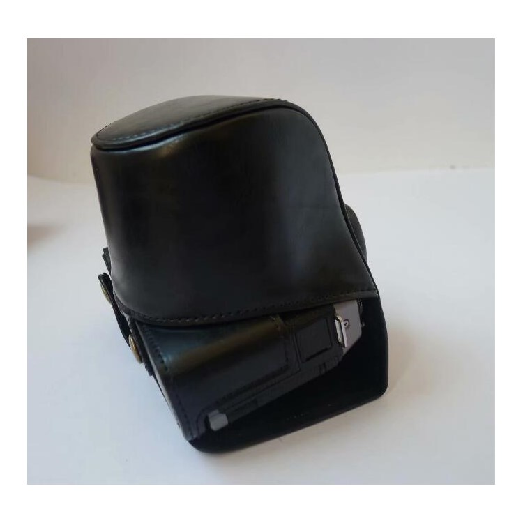 PU Leather Camera Protective Case Bag for Fujifilm X-T100 - Black-6