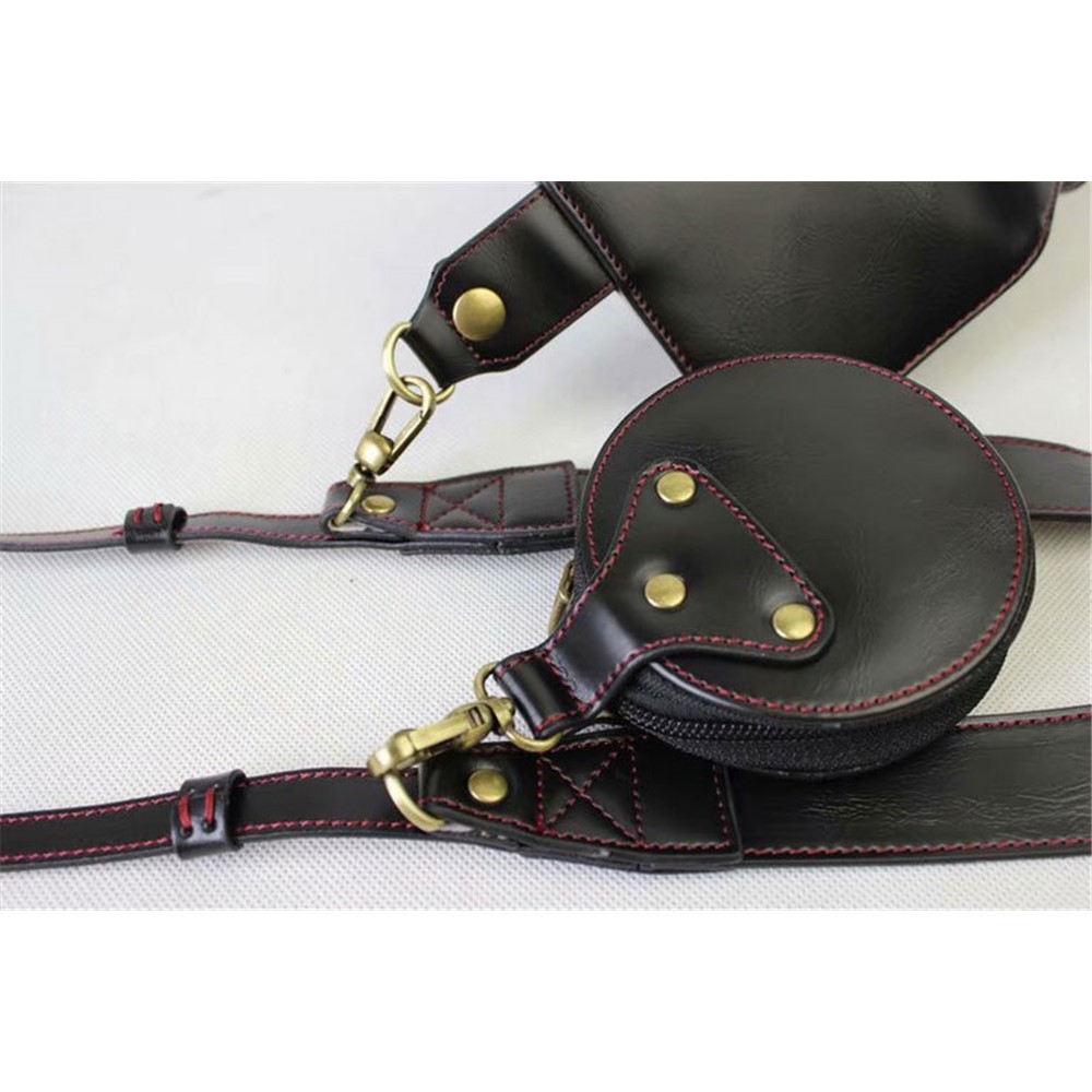PU Leather Camera Protective Pouch Bag + Strap + Camera Lens Bag for Canon EOS 77D / 800D - Black-23