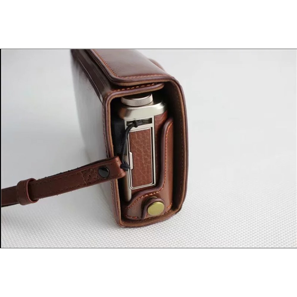 PU Leather Protective Camera Case Pouch for Fujifilm XF10 Digital Compact Camera - Coffee-14