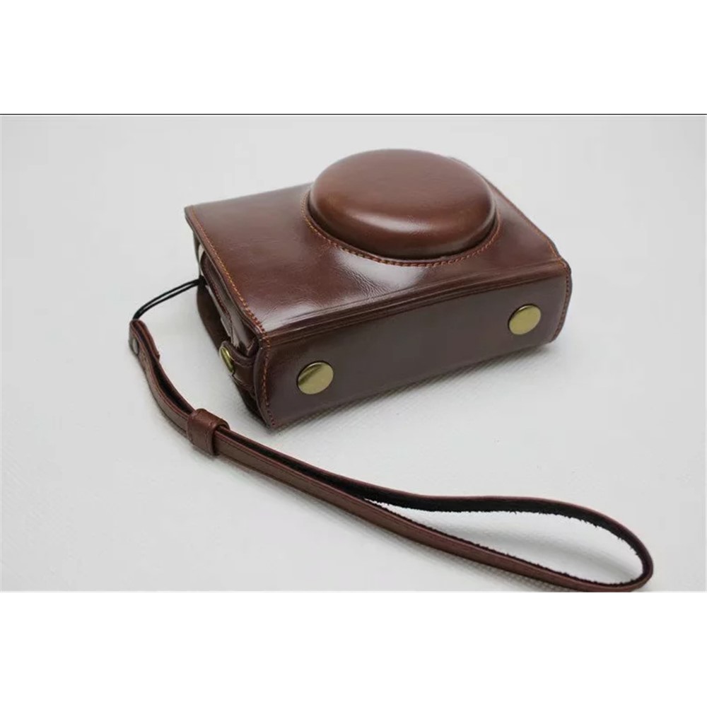 PU Leather Protective Camera Case Pouch for Fujifilm XF10 Digital Compact Camera - Coffee-16