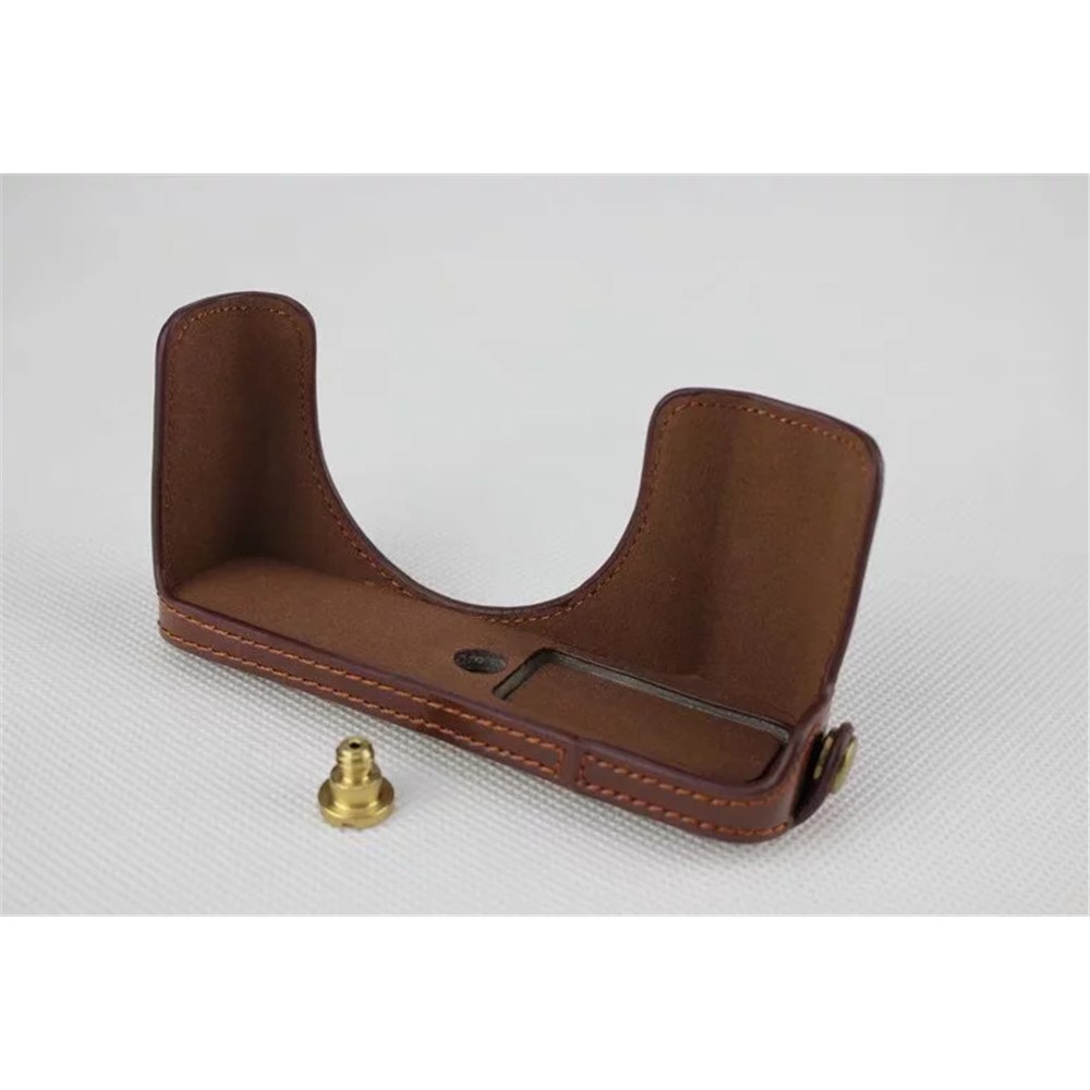 PU Leather Protective Camera Case Pouch for Fujifilm XF10 Digital Compact Camera - Coffee-3