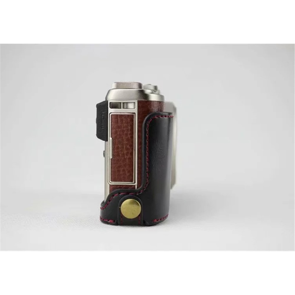 PU Leather Half Bottom Camera Protective Pouch for Fujifilm XF10 Digital Compact Camera - Black-10