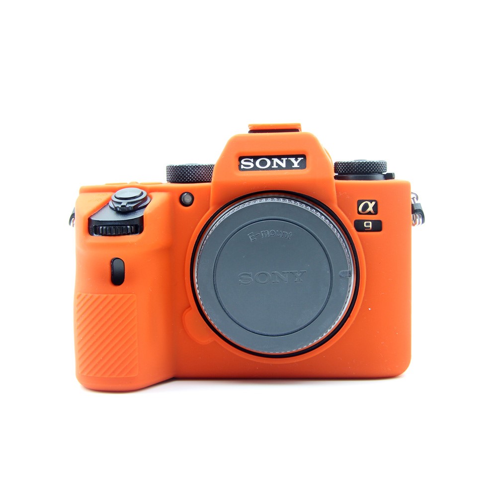 Soft Silicone Cover for Sony A9/A7M3/A7R3 Camera - Orange-1