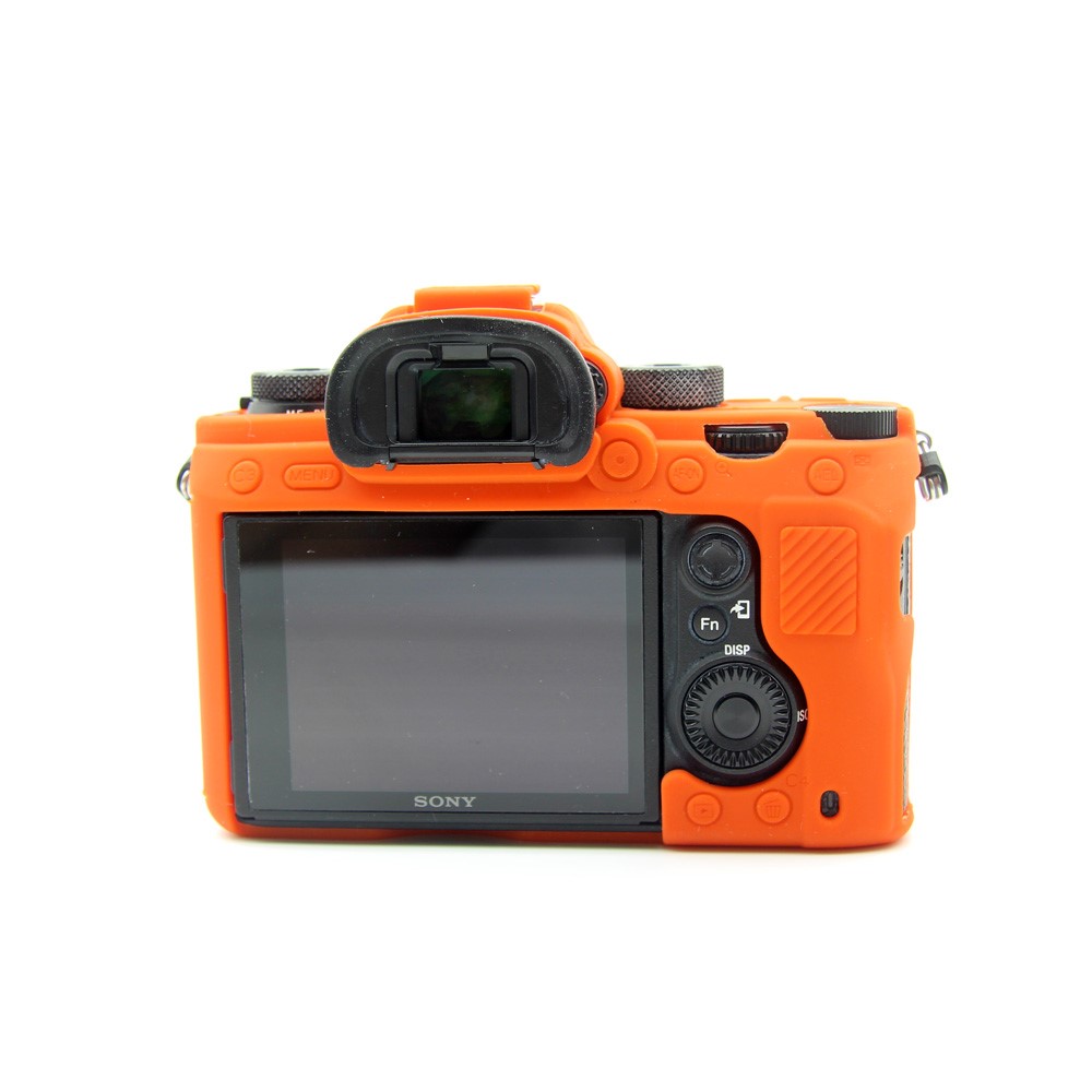 Soft Silicone Cover for Sony A9/A7M3/A7R3 Camera - Orange-3