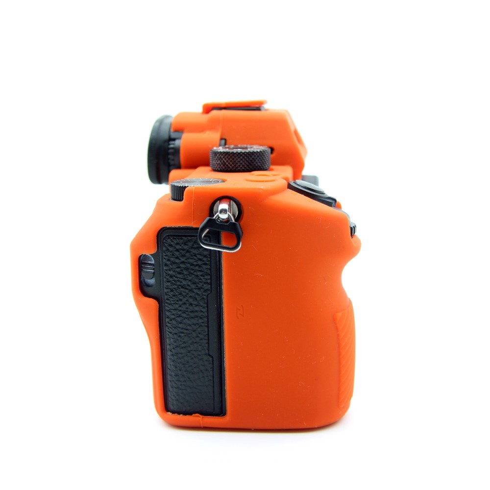 Soft Silicone Cover for Sony A9/A7M3/A7R3 Camera - Orange-4