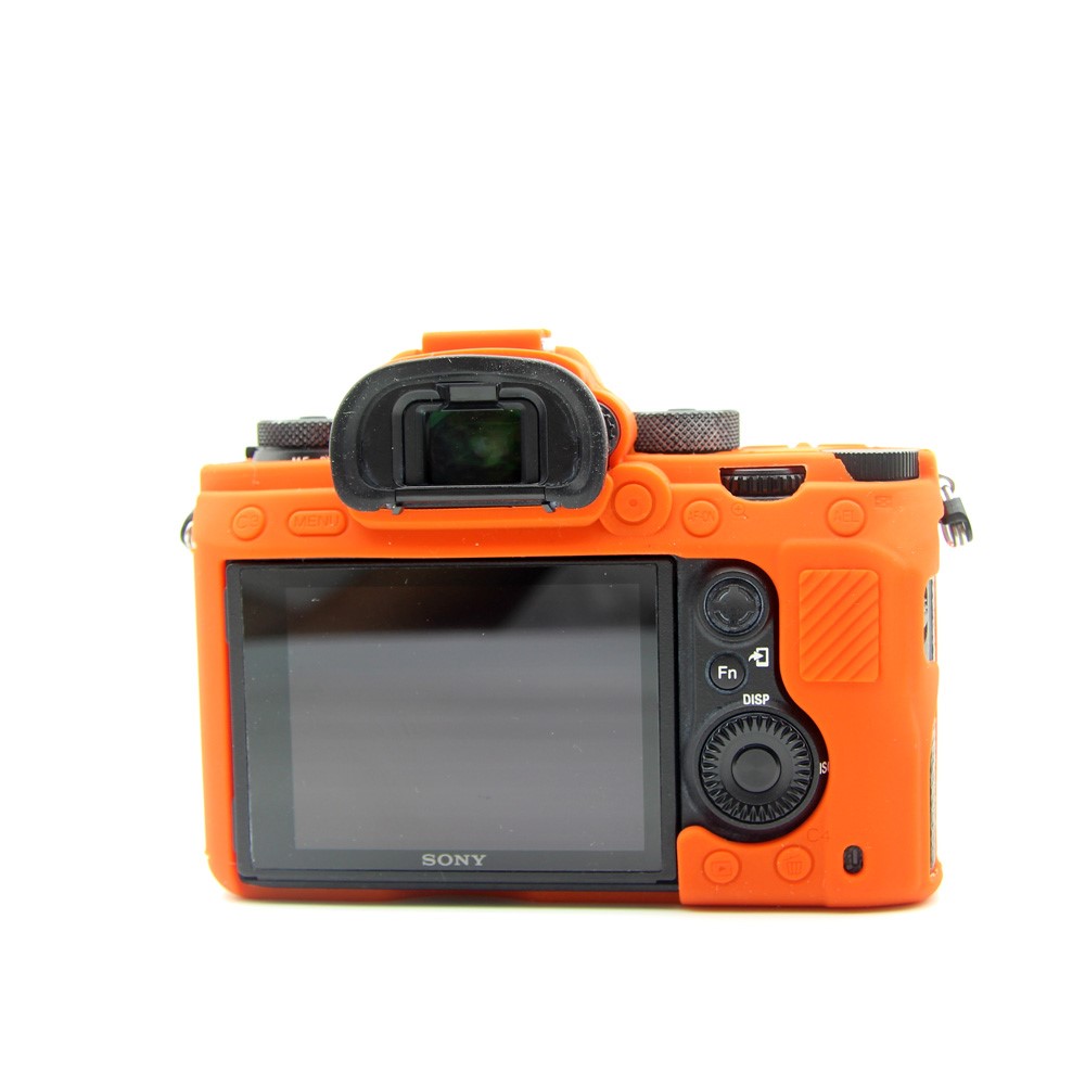 Soft Silicone Cover for Sony A9/A7M3/A7R3 Camera - Orange-5