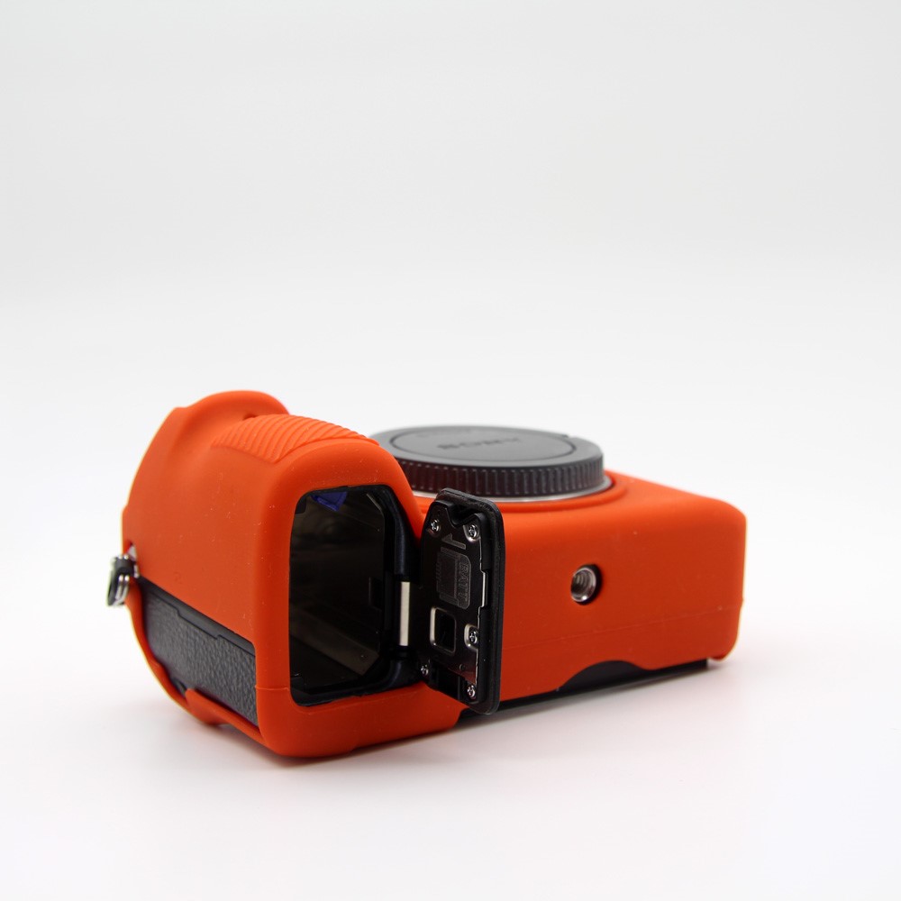 Soft Silicone Cover for Sony A9/A7M3/A7R3 Camera - Orange-7