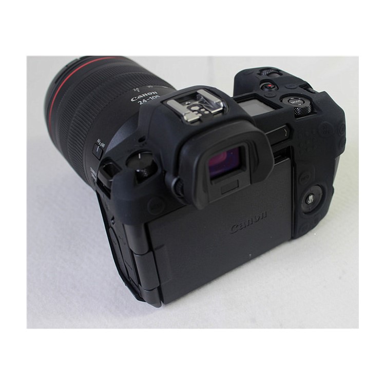 Soft Silicone Case Protector for Canon EOS R - Black-4