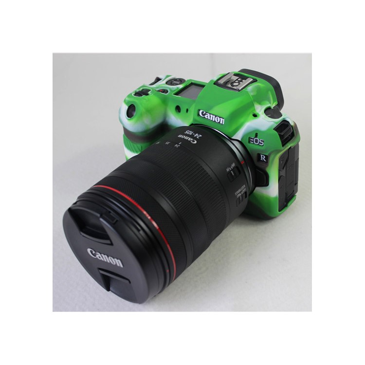 Soft Silicone Case Cover for Canon EOS R - Camouflage-3