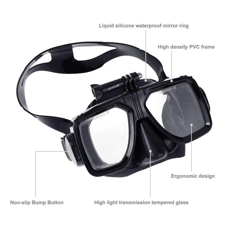Xiaoyi and Other Acti GoPro HERO7 //6//5 //5 Session //4 Session //4//3+ //3//2 //1 Compatible with DJI Osmo Action Water Sports Diving Equipment Diving Mask Swimming Glasses for DJI Gopro Action Camera