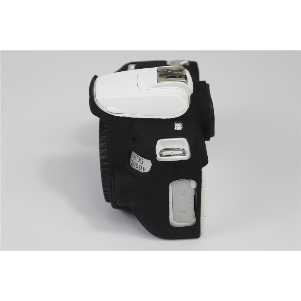 Soft Silicone Case Protector for Canon EOS 200D II Camera - Black-6