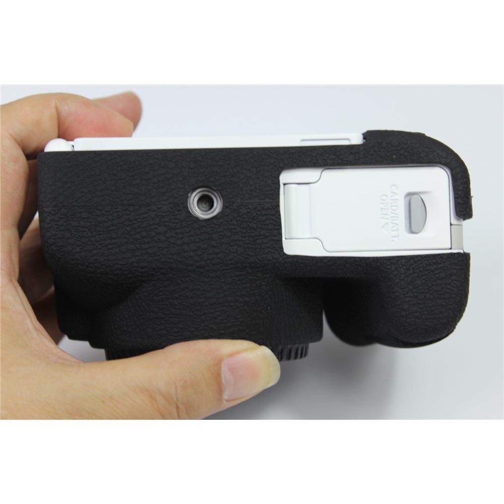 Soft Silicone Case Protector for Canon EOS 200D II Camera - Black-8