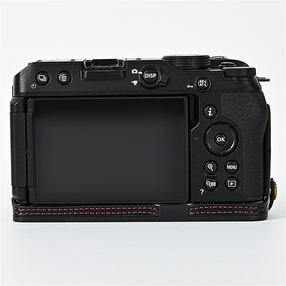 Quality PU Leather Half Bottom Protective Case for Nikon Z50 - Black-4