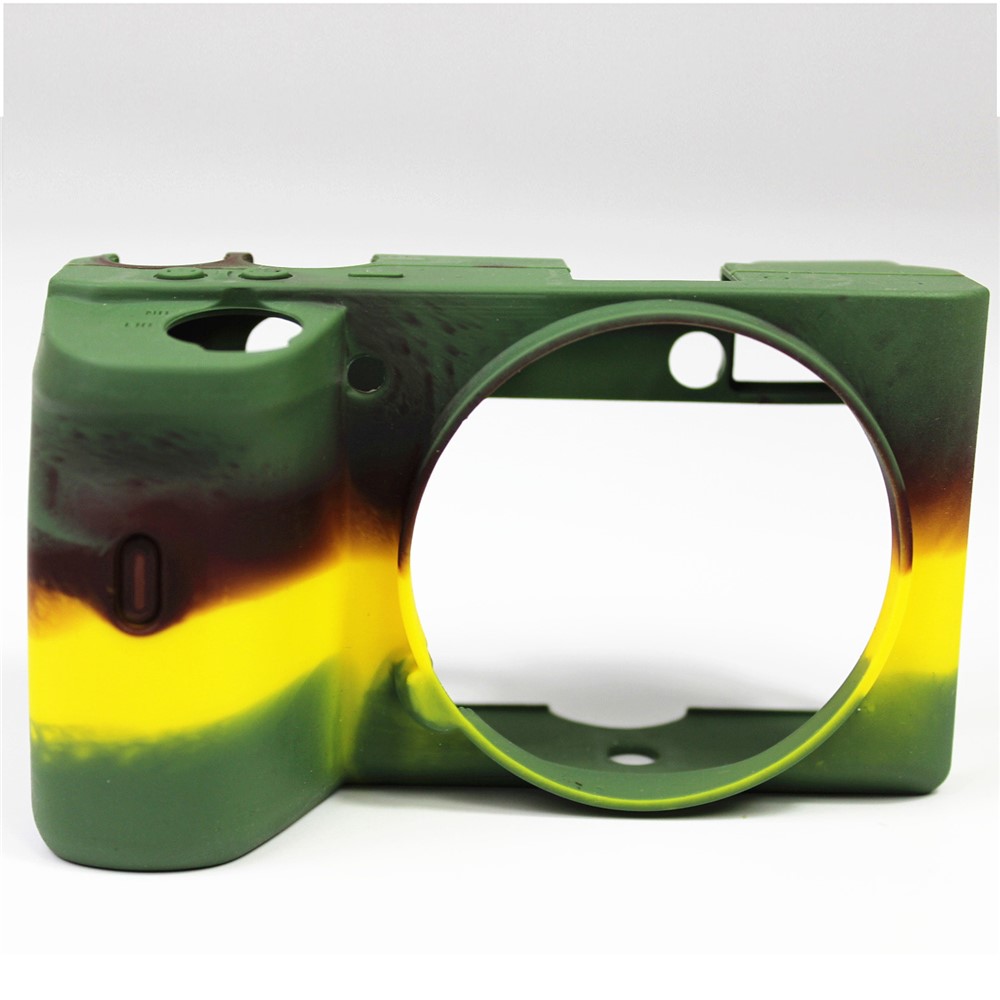 Soft Silicone Protective Pouch Case for Sony A6600 Camera - Green-1