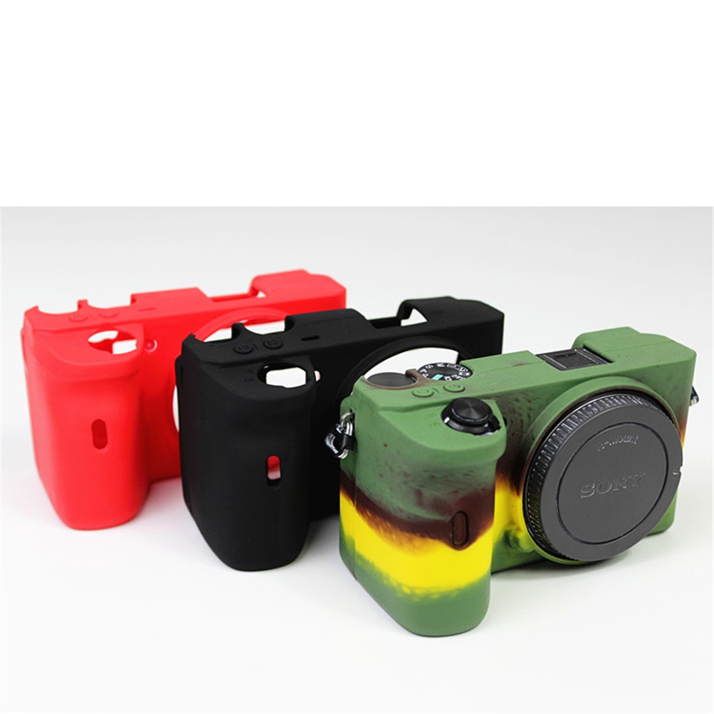 Soft Silicone Protective Pouch Case for Sony A6600 Camera - Green-14