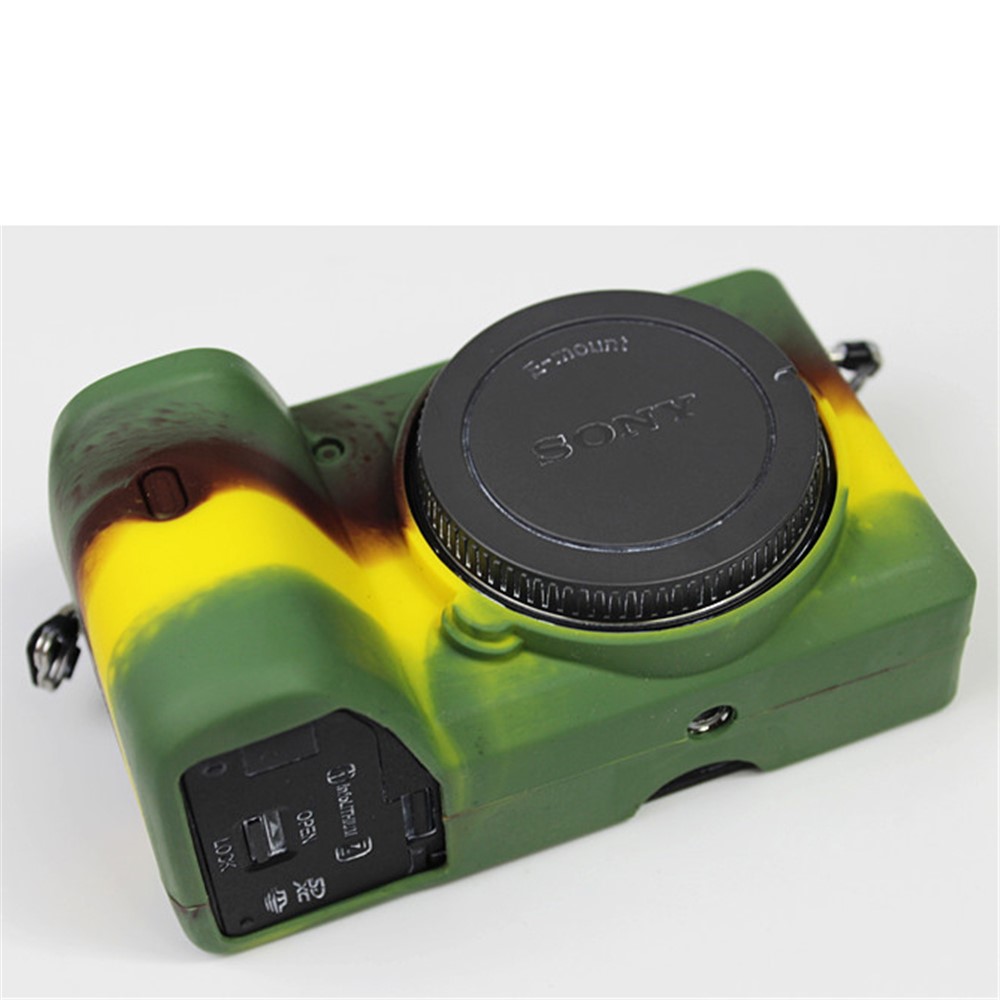 Soft Silicone Protective Pouch Case for Sony A6600 Camera - Green-3