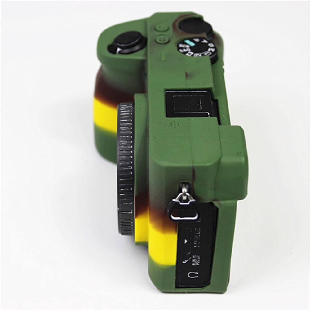 Soft Silicone Protective Pouch Case for Sony A6600 Camera - Green-6