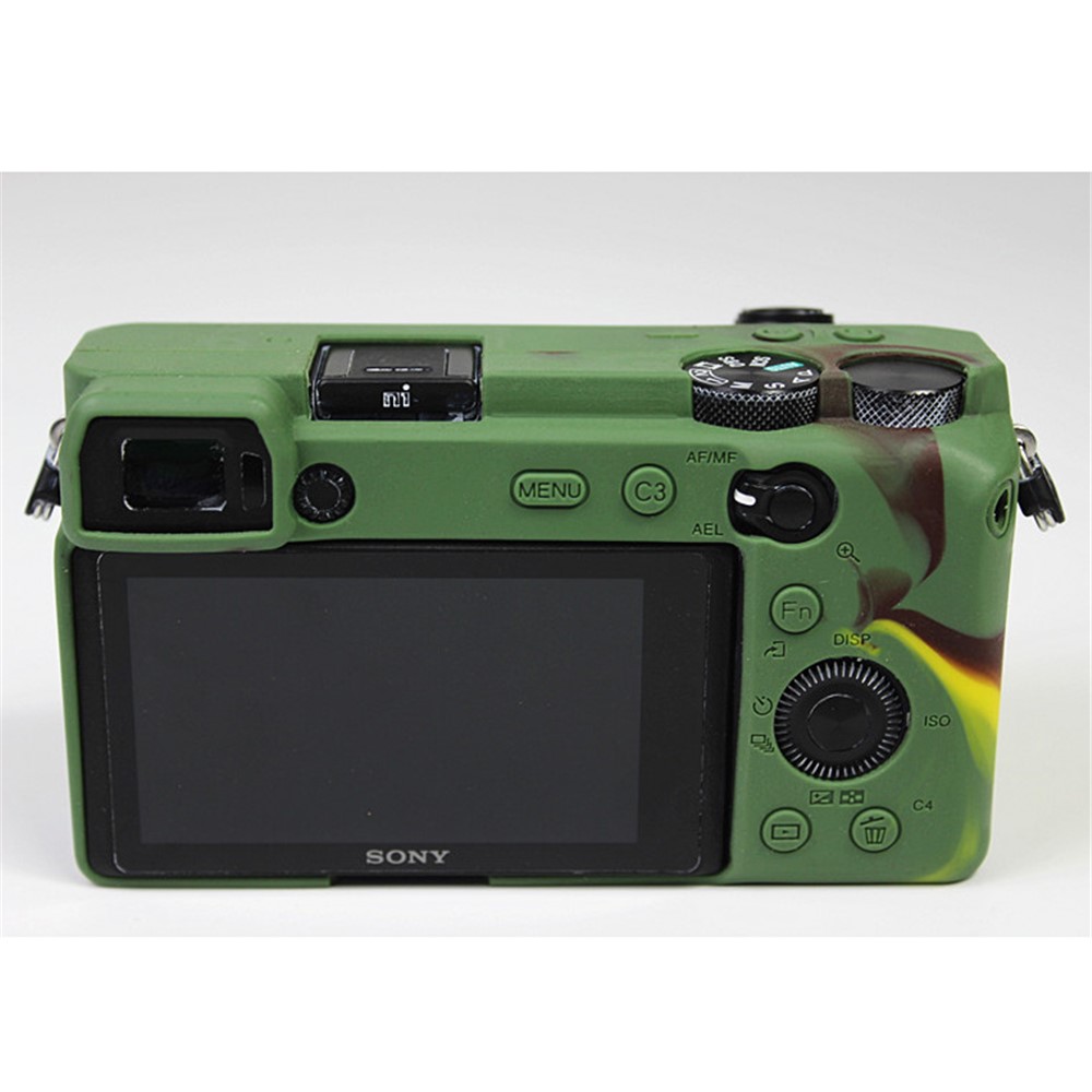 Soft Silicone Protective Pouch Case for Sony A6600 Camera - Green-7
