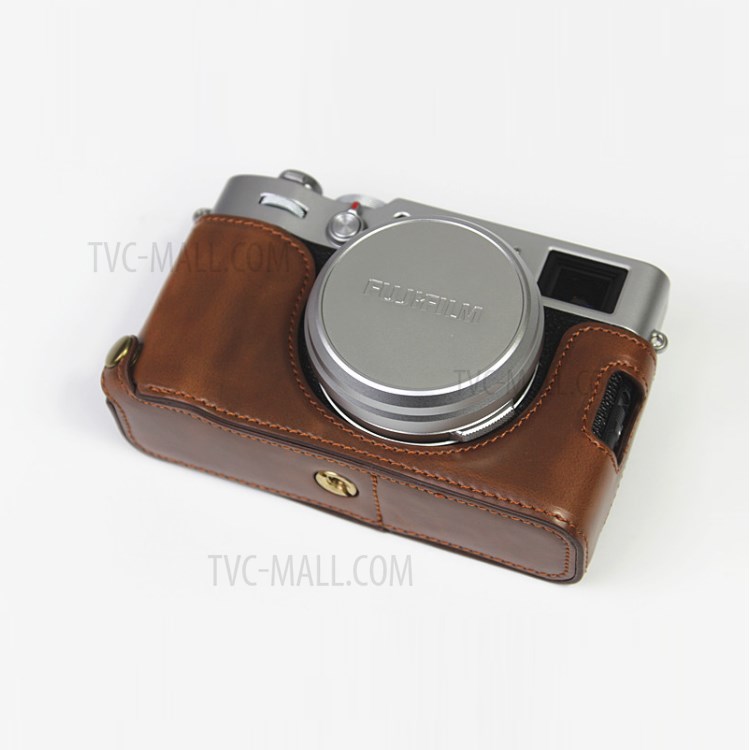 Wholesale PU Leather Half Camera Case Bag Cover for FUJIFILM X100V