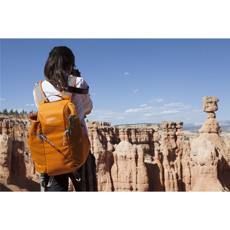 CADEN E5 Waterproof Outdoor Anti Theft Backpack Camera Bag for DSLR Camera Canon Sony Nikon - Orange-12
