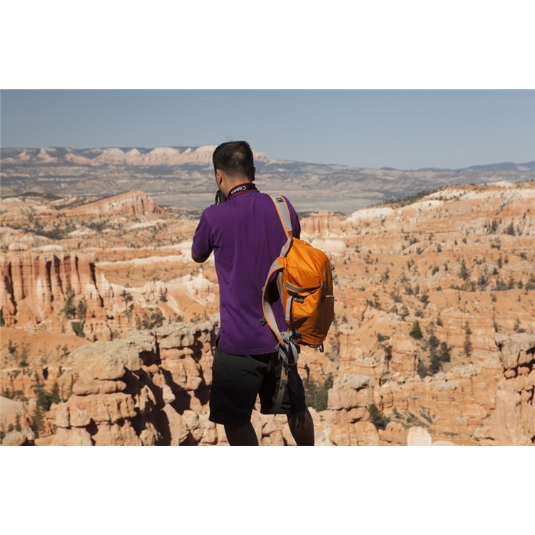 CADEN E5 Waterproof Outdoor Anti Theft Backpack Camera Bag for DSLR Camera Canon Sony Nikon - Orange-14