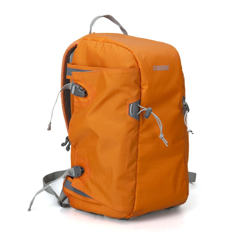 CADEN E5 Waterproof Outdoor Anti Theft Backpack Camera Bag for DSLR Camera Canon Sony Nikon - Orange-2