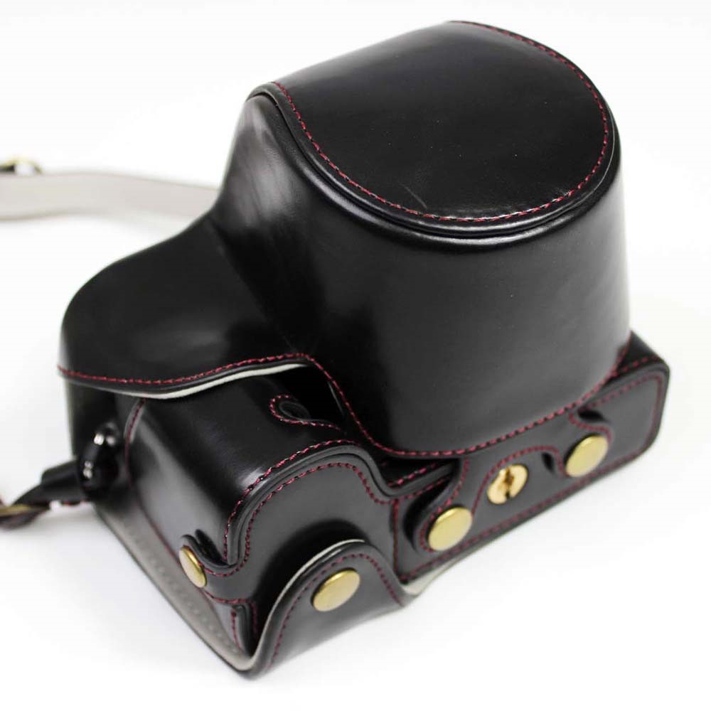 PU-Leder-Halbkamera-Gehäuseabdeckung Für Fujifilm Fuji X-S10 - Schwarz-3