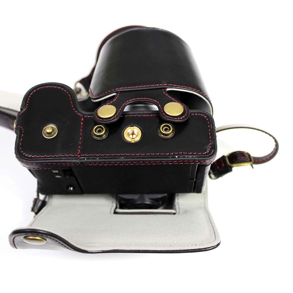 PU-Leder-Halbkamera-Gehäuseabdeckung Für Fujifilm Fuji X-S10 - Schwarz-4