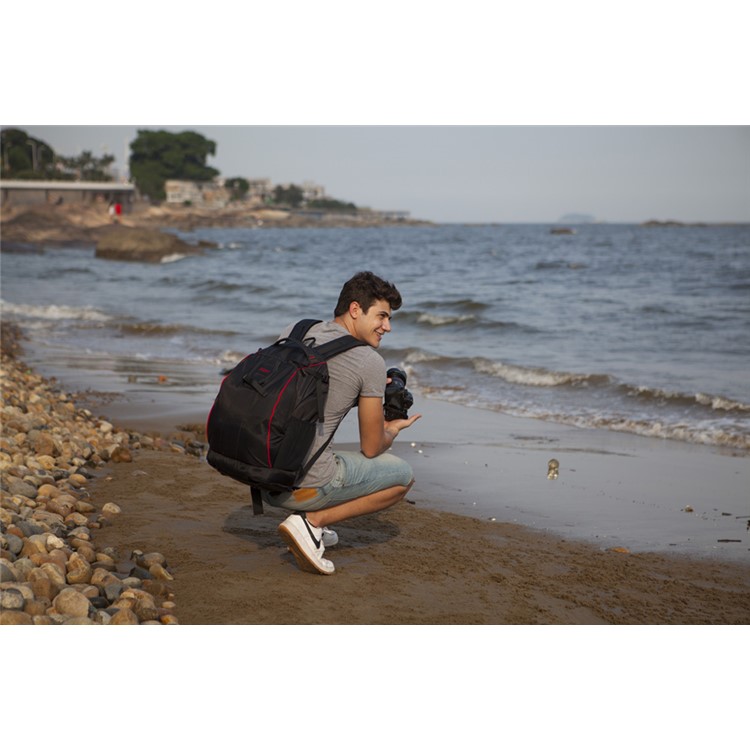 CADEN K7 Anti Theft Waterproof Nylon Outdoor Camera Bag Backpack Mountaineering Bag for DSLR Camera-24
