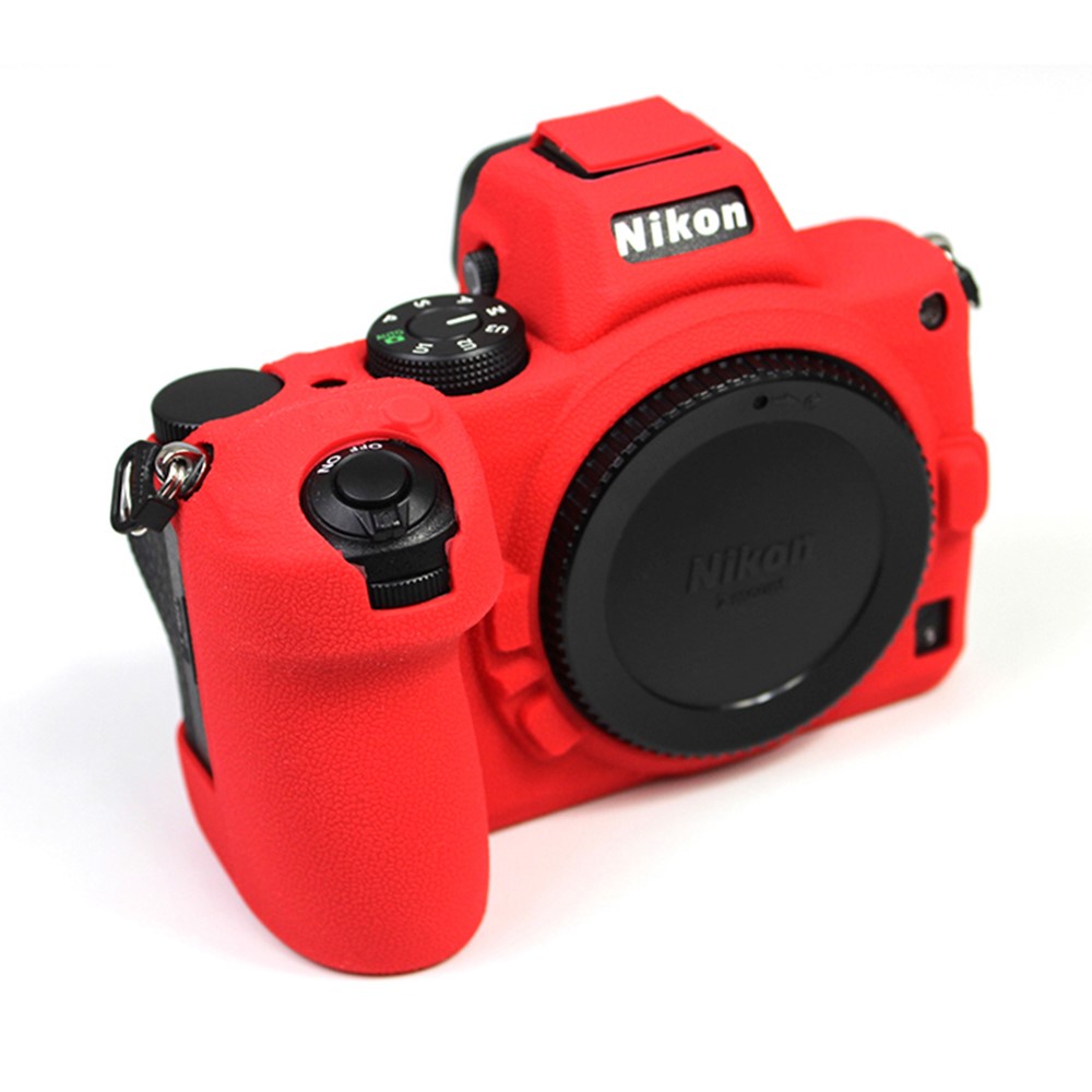 Soft Silicone Protective Camera Case Dustproof Shell for Nikon Z5 - Red-2