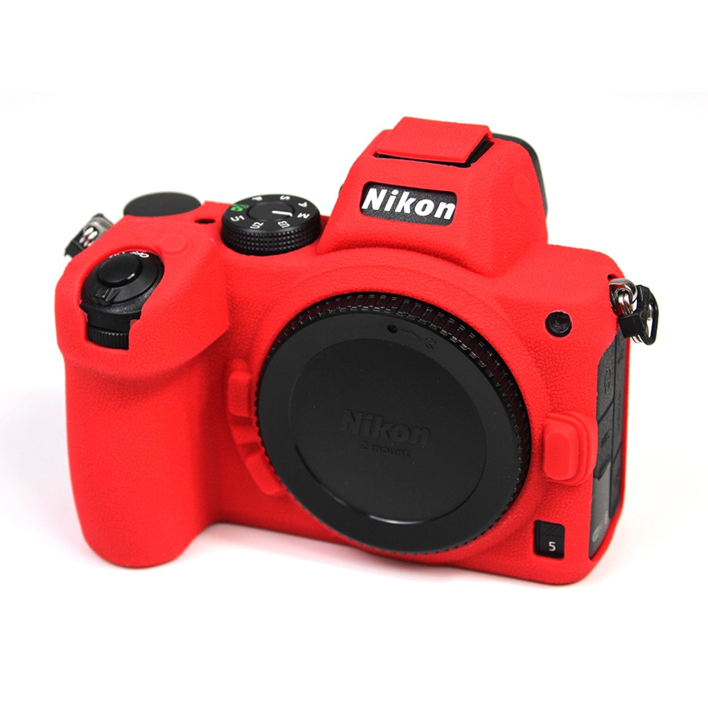 Soft Silicone Protective Camera Case Dustproof Shell for Nikon Z5 - Red-3