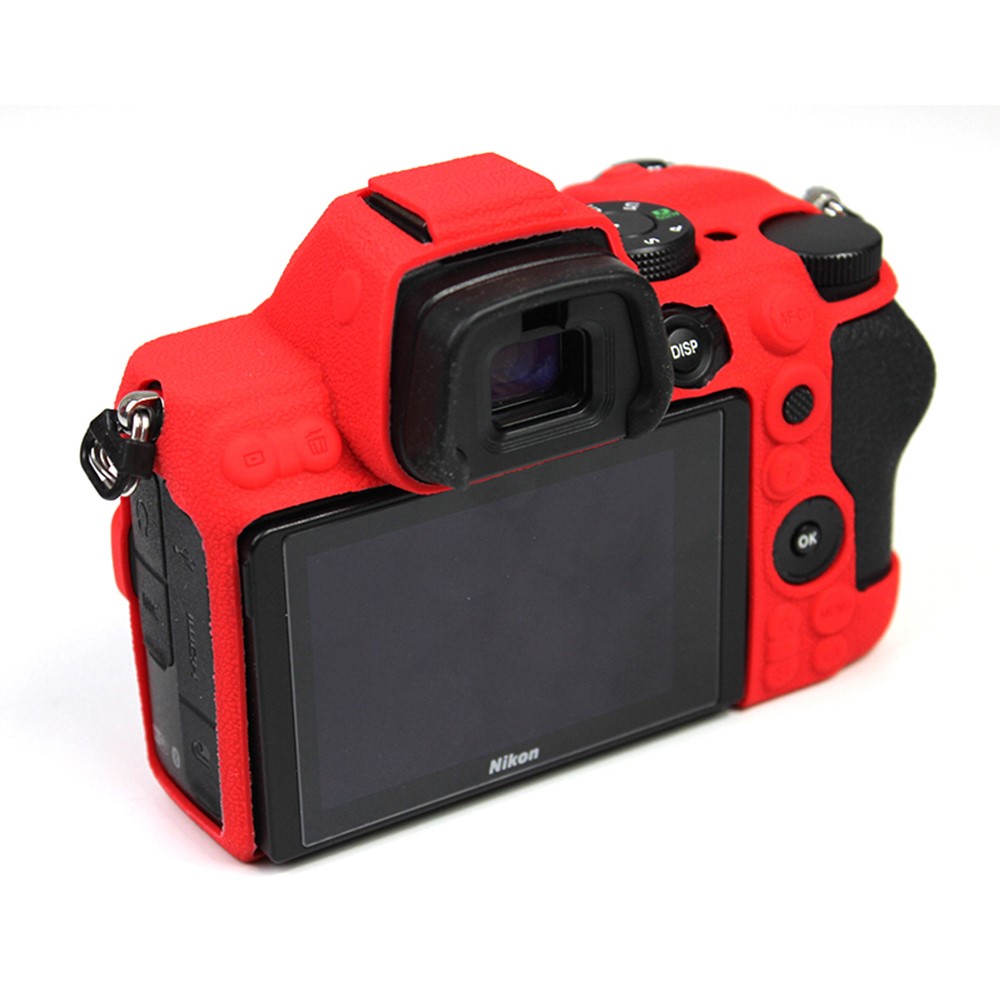 Soft Silicone Protective Camera Case Dustproof Shell for Nikon Z5 - Red-5