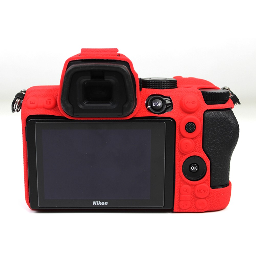 Soft Silicone Protective Camera Case Dustproof Shell for Nikon Z5 - Red-6