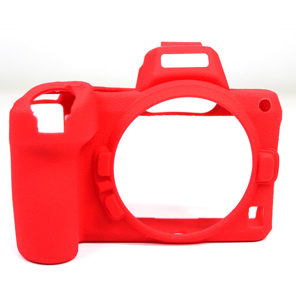 Soft Silicone Protective Camera Case Dustproof Shell for Nikon Z5 - Red-7