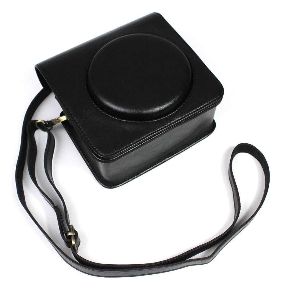 PU Leather Camera Case Cover for Instax Square SQ1 Camera Bag - Black-1