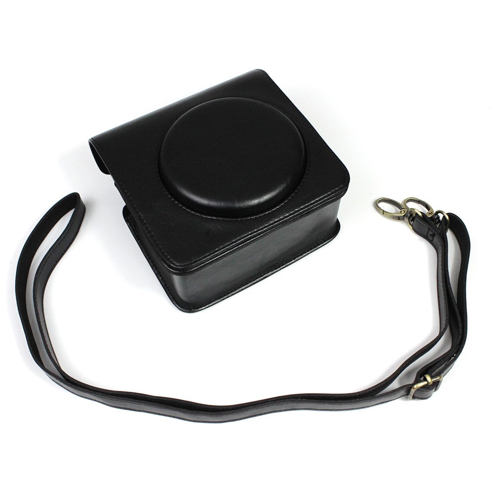 PU Leather Camera Case Cover for Instax Square SQ1 Camera Bag - Black-2