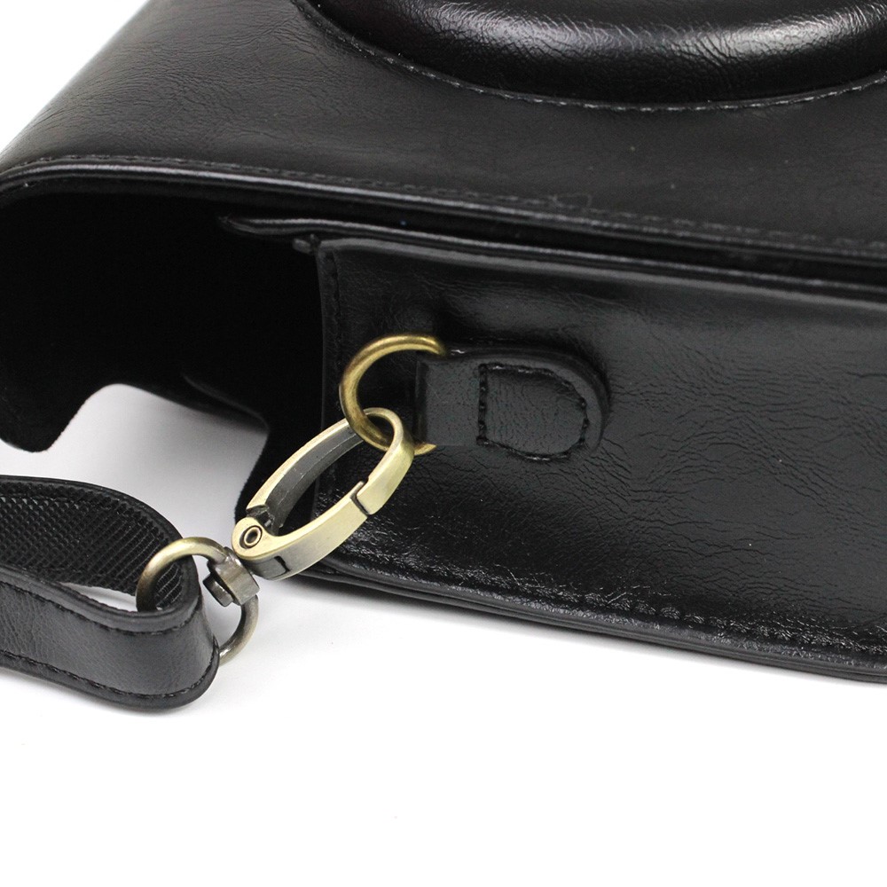 PU Leather Camera Case Cover for Instax Square SQ1 Camera Bag - Black-4