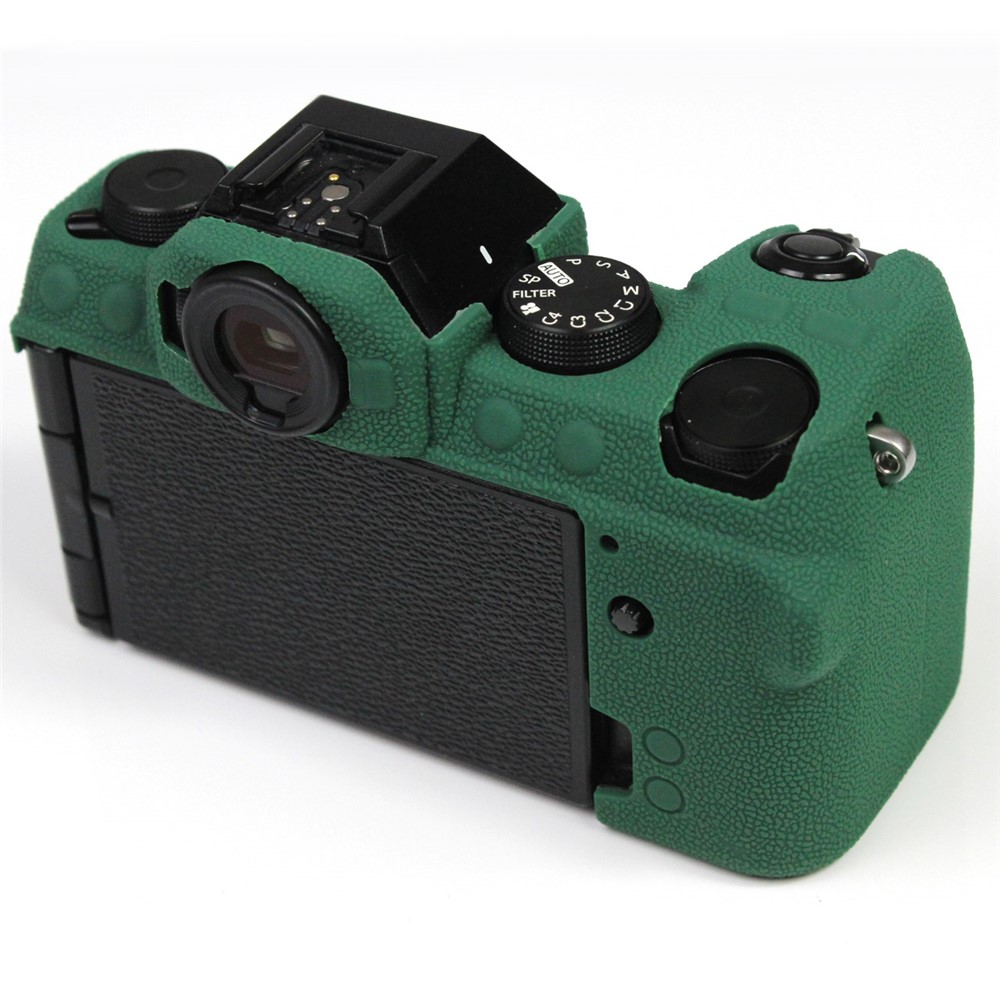 Shockproof Silicone Camera Protective Case Skin Cover for Fujifilm X-S10 - Green-11