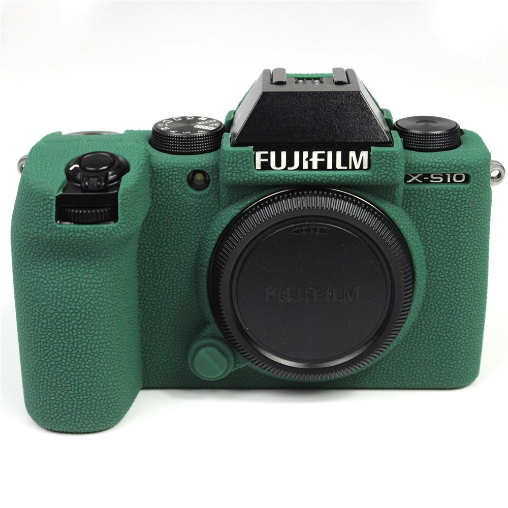 Shockproof Silicone Camera Protective Case Skin Cover for Fujifilm X-S10 - Green-12