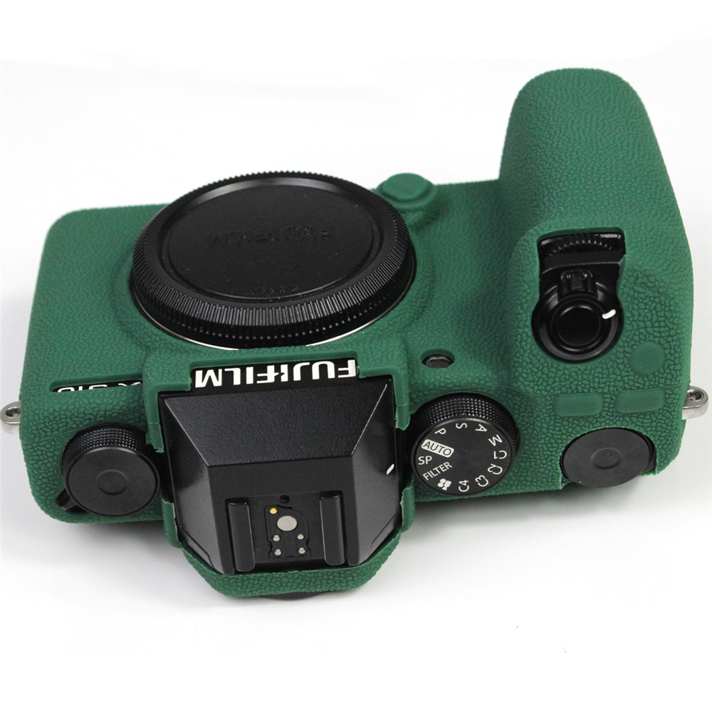 Shockproof Silicone Camera Protective Case Skin Cover for Fujifilm X-S10 - Green-13