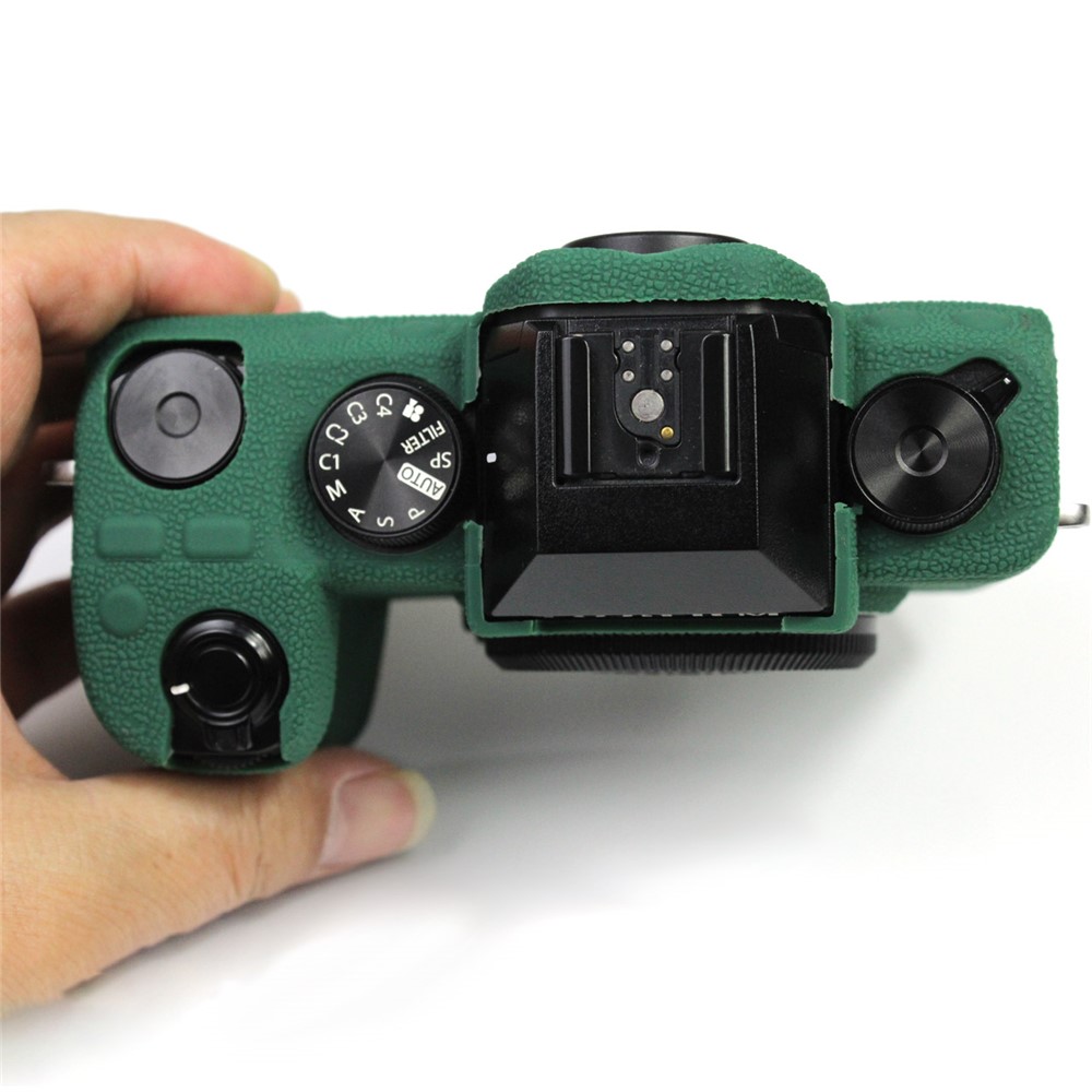 Shockproof Silicone Camera Protective Case Skin Cover for Fujifilm X-S10 - Green-2