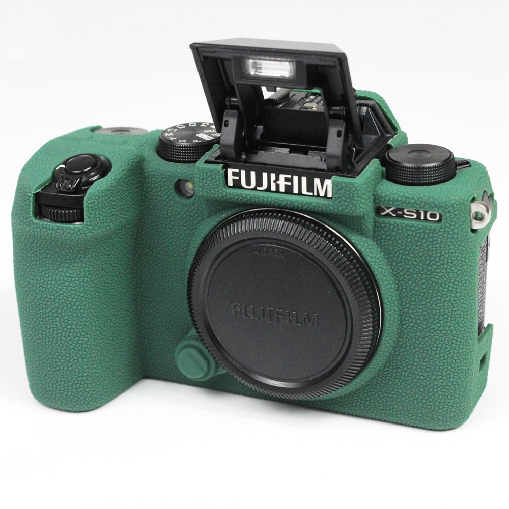 Shockproof Silicone Camera Protective Case Skin Cover for Fujifilm X-S10 - Green-3