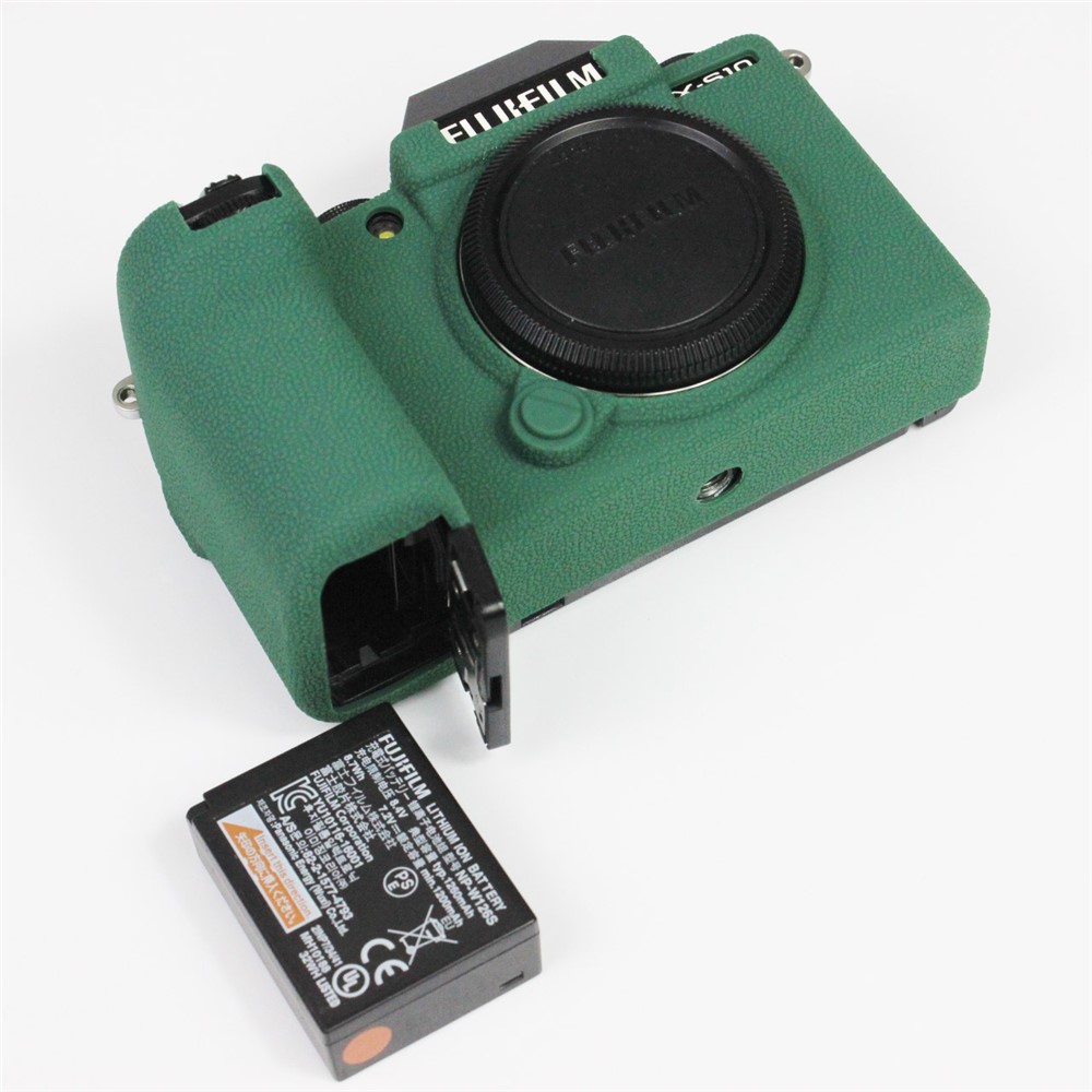 Shockproof Silicone Camera Protective Case Skin Cover for Fujifilm X-S10 - Green-8