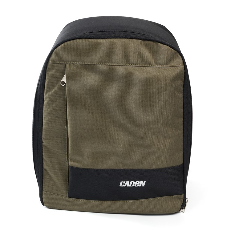 CADEN D6 Nylon Camera Shoulders Bag Backpack Professional DLSR Camera Backpack - Army Green-3