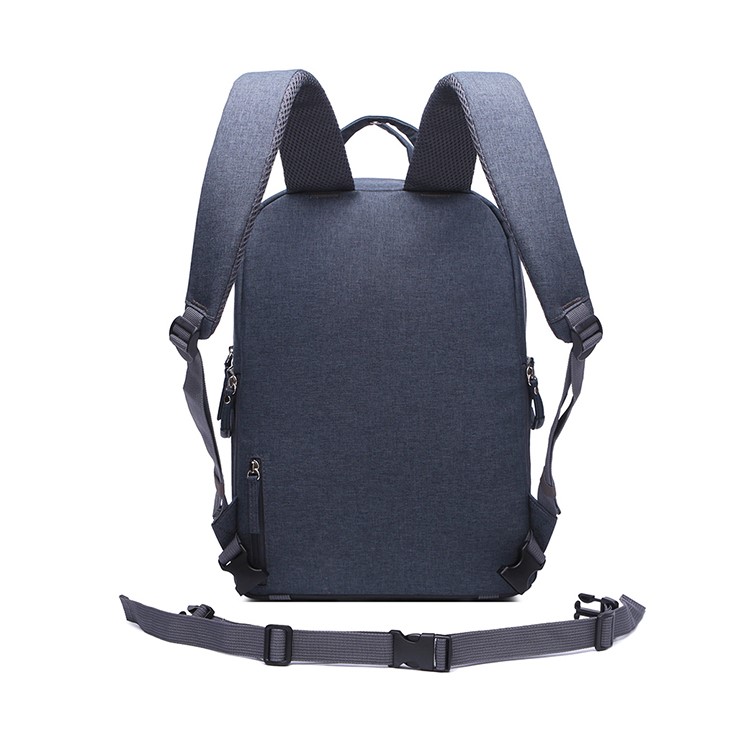 CADEN L5 Waterproof Nylon Camera Bag Notebook Backpack for DSLR Camera and 14" Notebook - Dark Grey-3