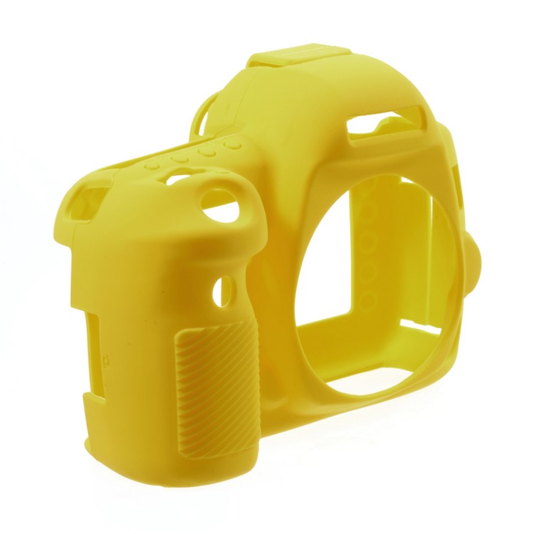 Silicone Camera Body Protection Case for Canon 5D4 - Yellow-3