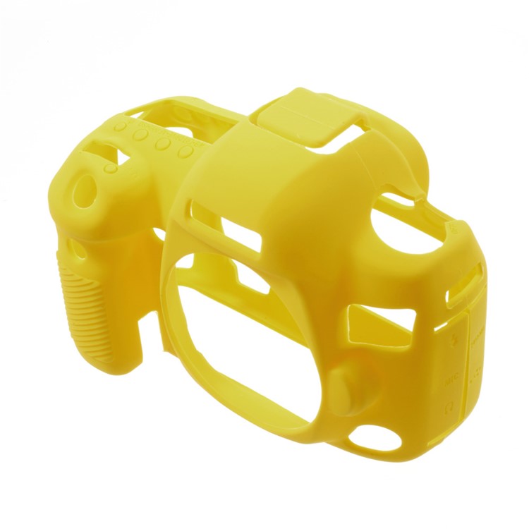 Silicone Camera Body Protection Case for Canon 5D4 - Yellow-4
